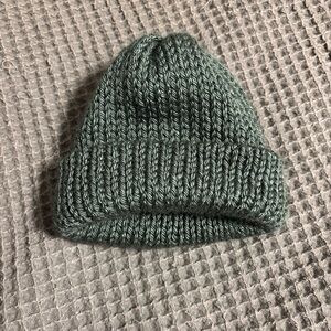 Cozy Green Knit Beanie